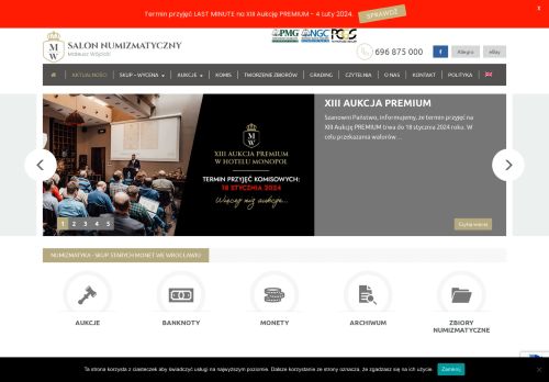 SALON NUMIZMATYCZNY MATEUSZ WÓJCICKI SPÓŁKA Z OGRANICZONĄ ODPOWIEDZIALNOŚCIĄ